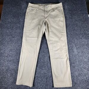 CUTTER & BUCK Voyager 5 Pocket Pants Men's Size 36x30 Tan Casual Preppy School